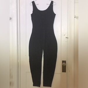 Express Tricot Black Cotton Sleeveless Women’s Jumpsuit